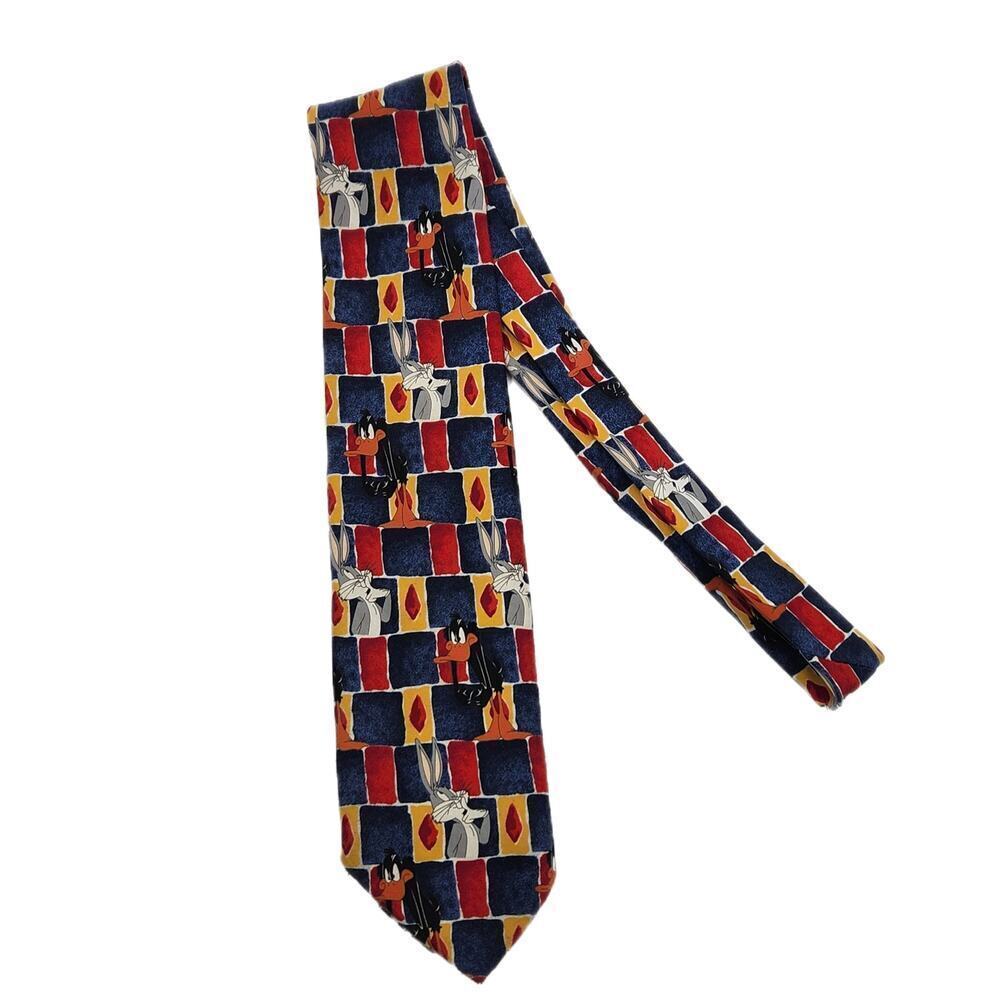 Daffy Duck Bugs Bunny Tie Vintage Mens Novelty Looney Tunes Marks & Spencer